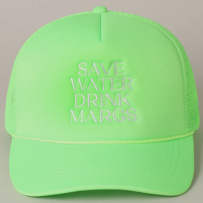 "SAVE WATER DRINK MARGS" Trucker Hat