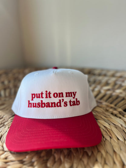 put it on my husband’s tab trucker