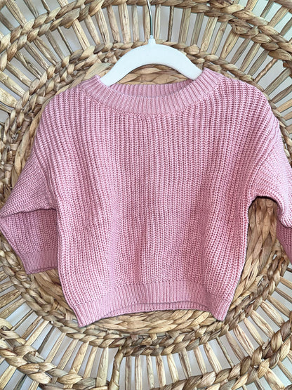 The Cozy Sweater - Rose Pink